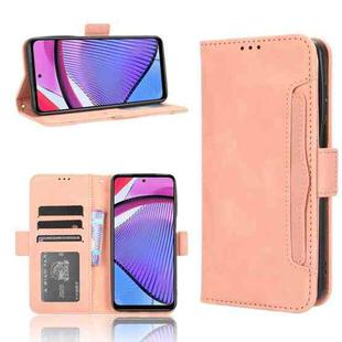 For Motorola Moto G Power 2023 Skin Feel Calf Texture Card Slots Leather Phone Case(Pink)
