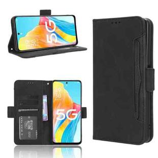 For OPPO A1 5G Skin Feel Calf Texture Card Slots Leather Phone Case(Black)