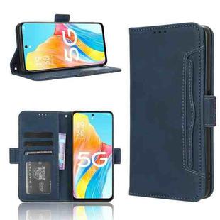 For OPPO A1 5G Skin Feel Calf Texture Card Slots Leather Phone Case(Blue)