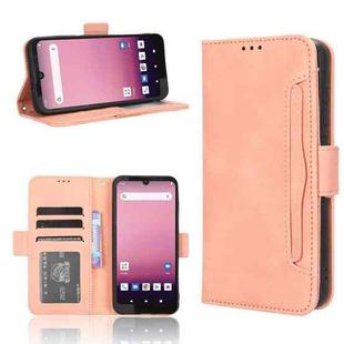 For Orbic Q10 4G Skin Feel Calf Texture Card Slots Leather Phone Case(Pink)