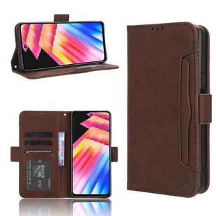 For Infinix Hot 30 Play Skin Feel Calf Texture Card Slots Leather Phone Case(Brown)
