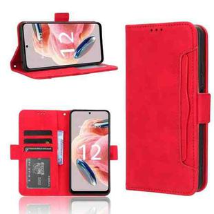 For Xiaomi Redmi Note 12 4G Global Skin Feel Calf Texture Card Slots Leather Phone Case(Red)