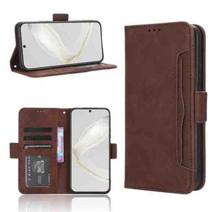 For Huawei nova 11 Skin Feel Calf Texture Card Slots Leather Phone Case(Brown)