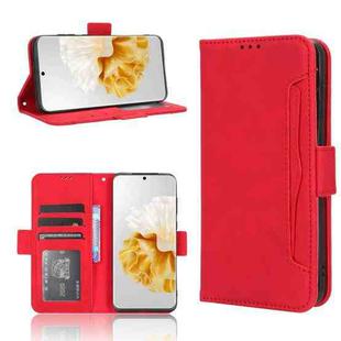 For Huawei P60 / P60 Pro Skin Feel Calf Texture Card Slots Leather Phone Case(Red)
