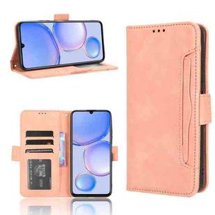 For Huawei Enjoy 60 4G Skin Feel Calf Texture Card Slots Leather Phone Case(Pink)
