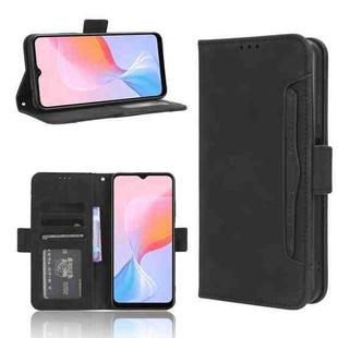 For Blackview A85 Skin Feel Calf Texture Card Slots Leather Phone Case(Black)
