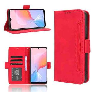 For Blackview A85 Skin Feel Calf Texture Card Slots Leather Phone Case(Red)