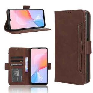 For Blackview A85 Skin Feel Calf Texture Card Slots Leather Phone Case(Brown)