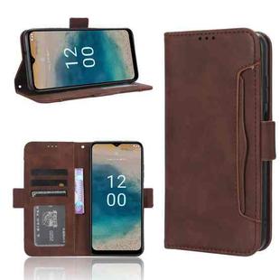 For Nokia G22 4G Skin Feel Calf Texture Card Slots Leather Phone Case(Brown)