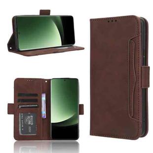 For Xiaomi 13 Ultra Skin Feel Calf Texture Card Slots Leather Phone Case(Brown)
