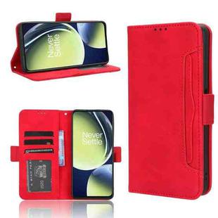 For OnePlus Nord CE 3 Lite Skin Feel Calf Texture Card Slots Leather Phone Case(Red)