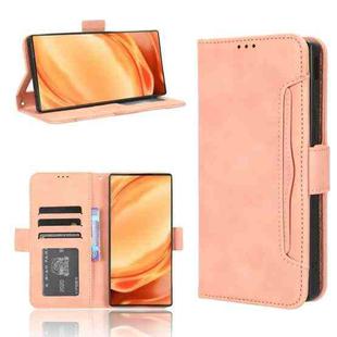 For ZTE Nubia Z50 Ultra Skin Feel Calf Texture Card Slots Leather Phone Case(Pink)