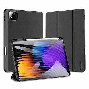 For Xiaomi Pad 7 / 7 Pro DUX DUCIS Domo Series Magnetic Flip Leather Tablet Case(Black)