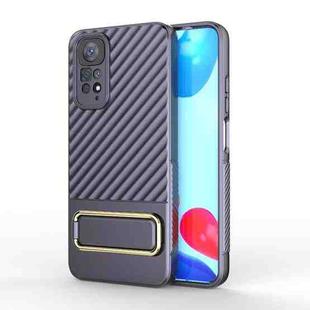 For Xiaomi Redmi Note 11 Global Wavy Textured Phone Case (Purple)