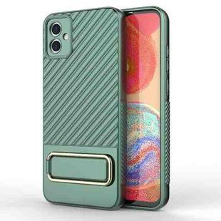 For Samsung Galaxy A04E Wavy Textured Phone Case (Green)
