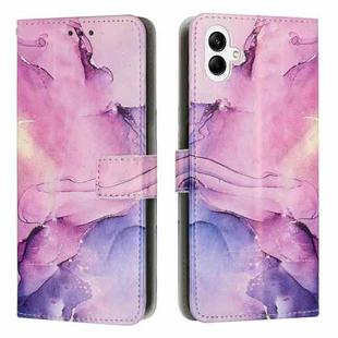 For Samsung Galaxy M14 5G / F14 5G Painted Marble Pattern Leather Phone Case(Purple)