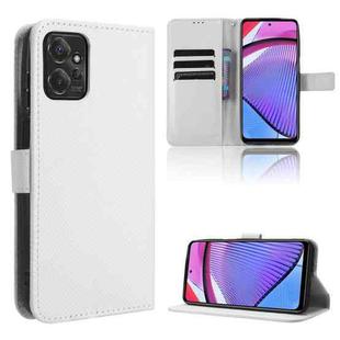 For Motorola Moto G Power 2023 Diamond Texture Leather Phone Case(White)