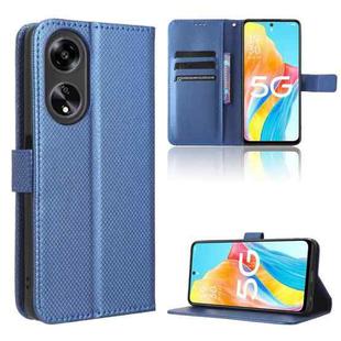 For OPPO A1 5G Diamond Texture Leather Phone Case(Blue)