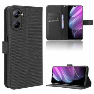 For Realme V30 / V30t 5G Diamond Texture Leather Phone Case(Black)