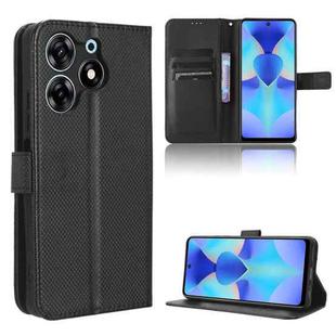 For Tecno Spark 10 Pro / K17 Diamond Texture Leather Phone Case(Black)