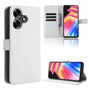 For Infinix Hot 30 Play Diamond Texture Leather Phone Case(White)