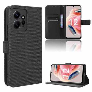 For Xiaomi Redmi Note 12 4G Global Diamond Texture Leather Phone Case(Black)
