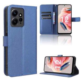 For Xiaomi Redmi Note 12 4G Global Diamond Texture Leather Phone Case(Blue)