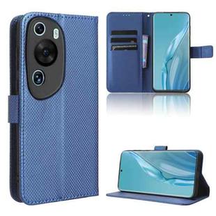 For Huawei P60 Art Diamond Texture Leather Phone Case(Blue)