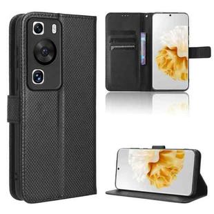 For Huawei P60 / P60 Pro Diamond Texture Leather Phone Case(Black)