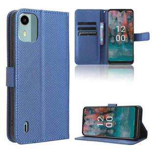 For Nokia C12 Diamond Texture Leather Phone Case(Blue)