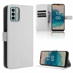 For Nokia G22 4G Diamond Texture Leather Phone Case(White)
