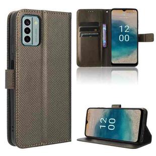 For Nokia G22 4G Diamond Texture Leather Phone Case(Brown)