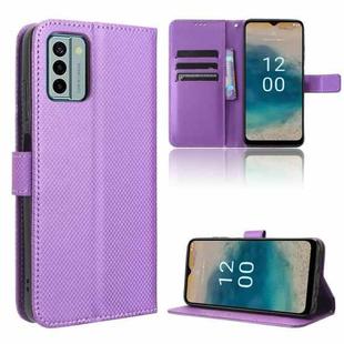 For Nokia G22 4G Diamond Texture Leather Phone Case(Purple)