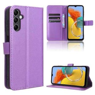 For Samsung Galaxy M14 5G Diamond Texture Leather Phone Case(Purple)