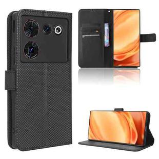 For ZTE Nubia Z50 Ultra Diamond Texture Leather Phone Case(Black)