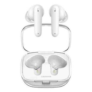 USAMS BE16 Ice Tray Series Transparent TWS In-Ear Wireless Bluetooth Earphone(White)