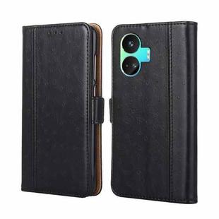 For Realme GT Neo5 SE Ostrich Texture Horizontal Flip Leather Phone Case(Black)