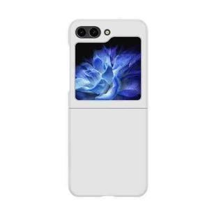 For Samsung Galaxy Z Flip5 Fuel Injection PC Skin Feel Phone Case(White)