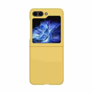 For Samsung Galaxy Z Flip5 Fuel Injection PC Skin Feel Phone Case(Lemon Yellow)