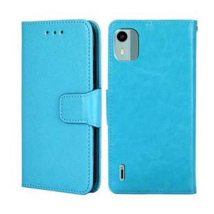 For Nokia C12 Crystal Texture Leather Phone Case(Sky Blue)