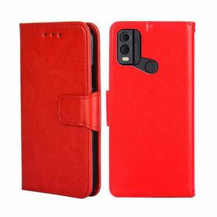 For Nokia C22 Crystal Texture Leather Phone Case(Red)