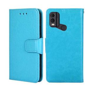 For Nokia C22 Crystal Texture Leather Phone Case(Sky Blue)