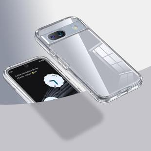 For Google Pixel 8a Armor Clear TPU Hard PC Phone Case(Clear)
