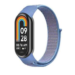 For Xiaomi Mi Band 8 Loop Nylon Watch Band(Blue)