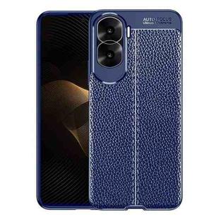 For Honor X50i 5G Litchi Texture Shockproof TPU Phone Case(Blue)