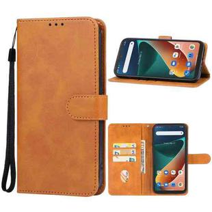 For Blackview BV5300 Pro Leather Phone Case(Brown)