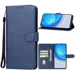 For Tecno Camon 20 Pro 4G Leather Phone Case(Blue)