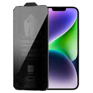 For iPhone 14 WK WTP-067 King Kong Vacha 9D Curved Privacy Tempered Glass Film(Black)