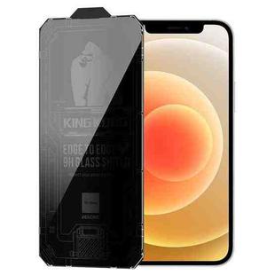 For iPhone 12 WK WTP-067 King Kong Vacha 9D Curved Privacy Tempered Glass Film(Black)
