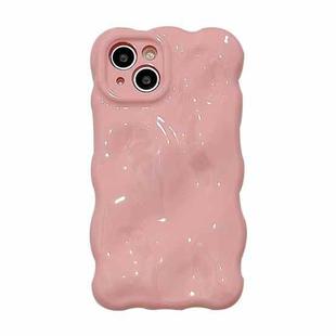 For iPhone 14 Gloss Oil Wave BubblesTPU Phone Case(Light Pink)